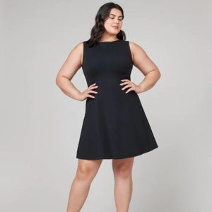 SPANX Perfect Fit & Flare Dress, Classic Black, XL